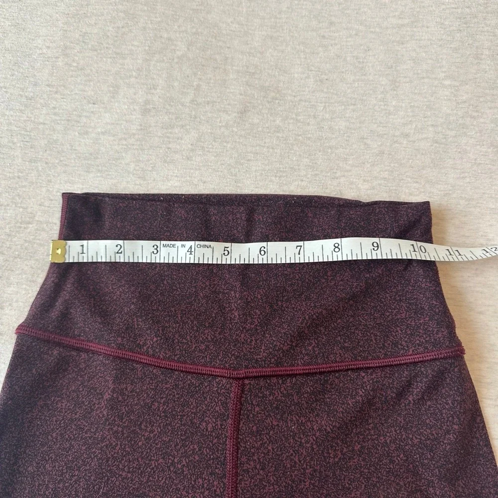 Lululemon Align High-Rise Pant 24 Burgundy Black Speckled‎ Leggings 2 - Picture 3 of 6